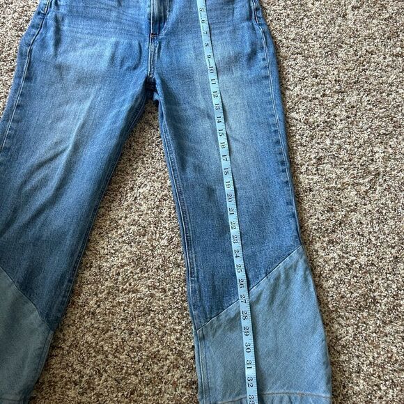 Paige Colette Crop  Flare twisted Panel EMMYLOU Women's Size 31 - Picture 12 of 16